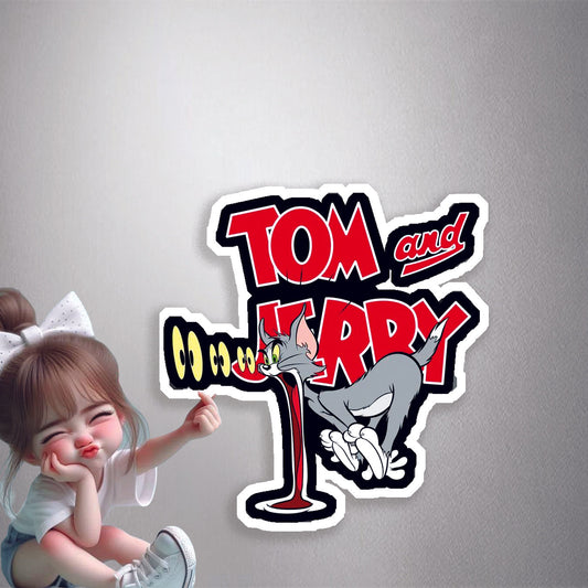 Tom and Jerry Heartbeat Premium Vinyl Stickers