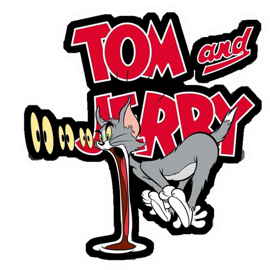 Tom and Jerry Heartbeat Premium Vinyl Stickers