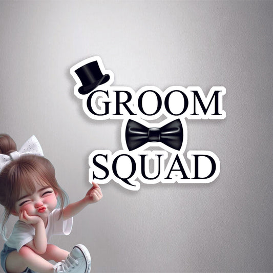 Groom Squad Premium Vinyl Stickers
