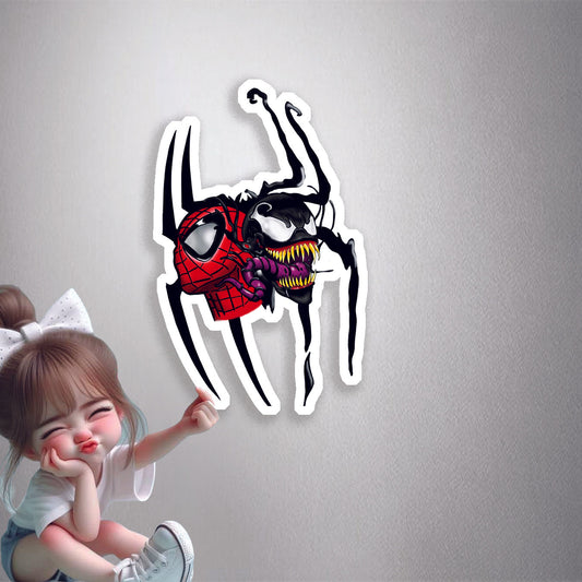 Spider-Man vs Venom Symbiote Premium Vinyl Stickers