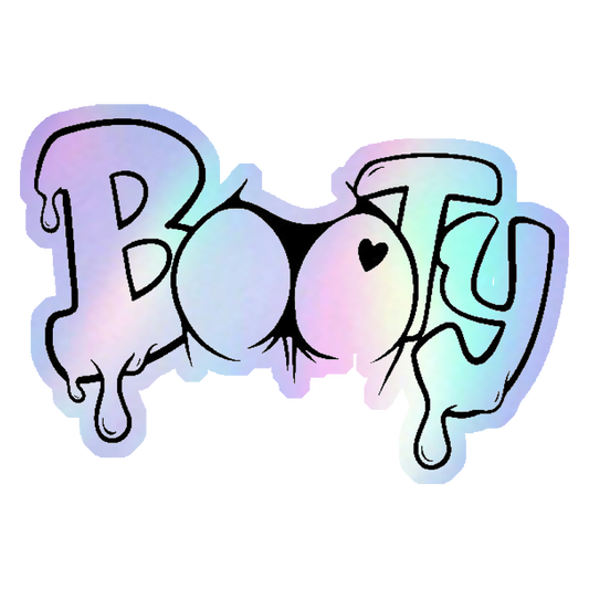 Booty Drip Style Holographic Stickers