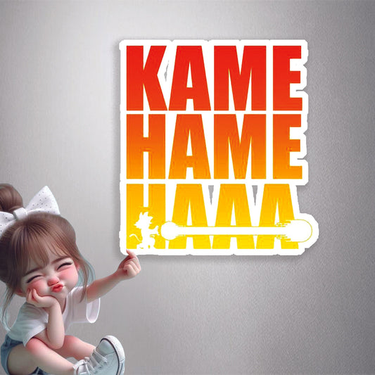 Kame Hame Haaa Premium Vinyl Stickers