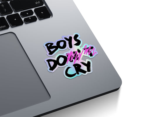 Boys Don't Cry Graffiti Holographic Stickers