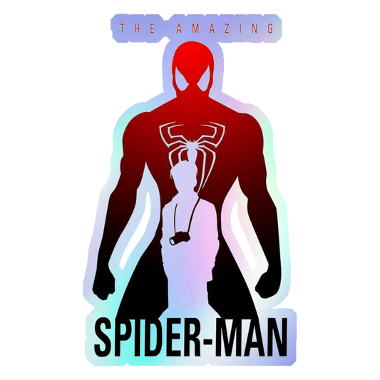 The Amazing Spider-Man Silhouette Holographic Stickers