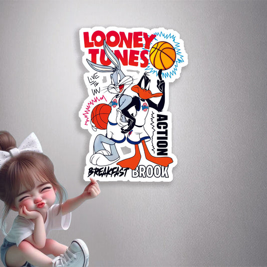 Looney Tunes Space Jam Premium Vinyl Stickers