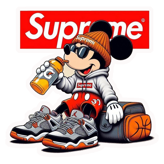 Supreme Mickey Swag Premium Vinyl Stickers