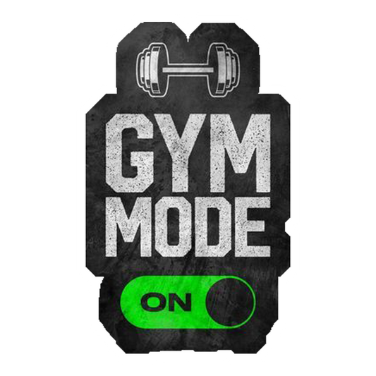 Gym Mode On Premium Vinyl Stickers