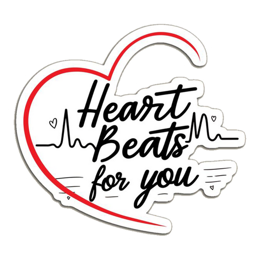 My Heart Beats For You Premium Vinyl Stickers