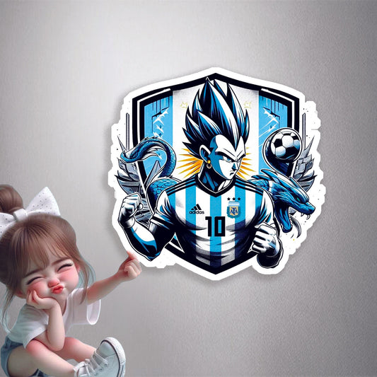 Vegeta Argentina Football Premium Vinyl Stickers