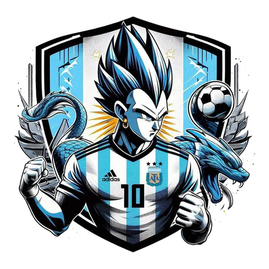Vegeta Argentina Football Premium Vinyl Stickers