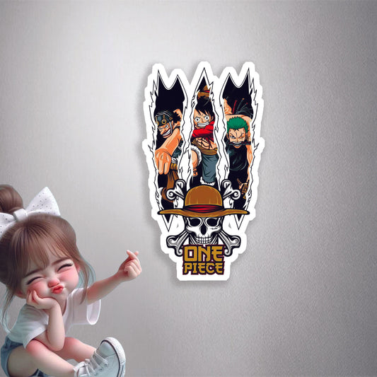 One Piece Monster Trio Premium Vinyl Stickers