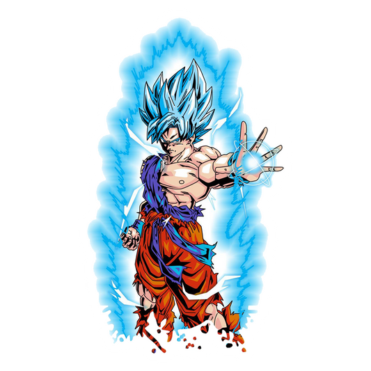 Goku Super Saiyan Blue Aura Premium Vinyl Stickers