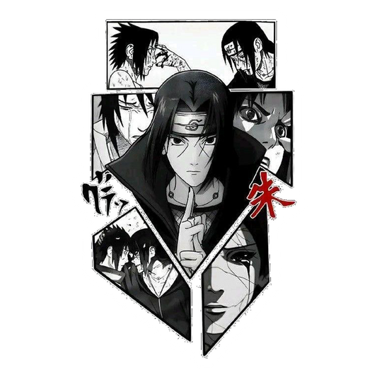 Itachi Uchiha Collage Premium Vinyl Stickers