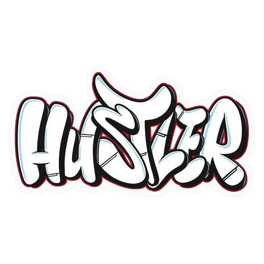 Hustler Graffiti Style Premium Vinyl Stickers