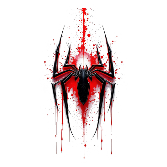 Blood Splatter Spider Premium Vinyl Stickers