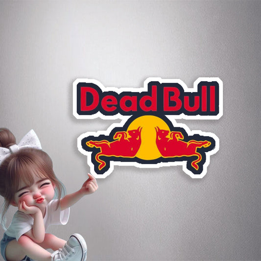 Dead Bull Parody Premium Vinyl Stickers