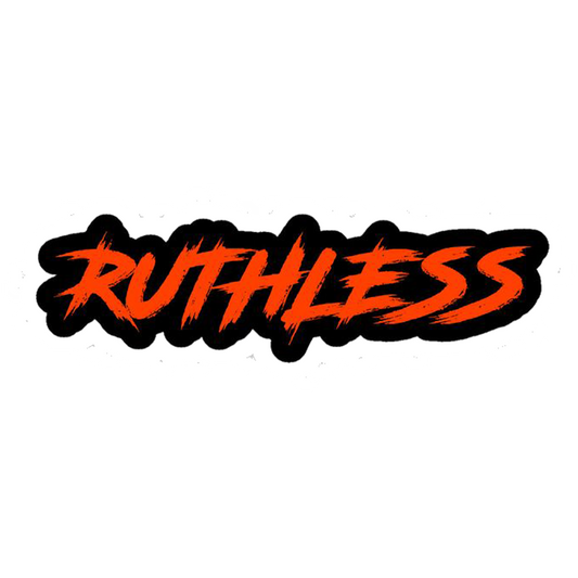 Ruthless Brush Script Premium Vinyl Stickers