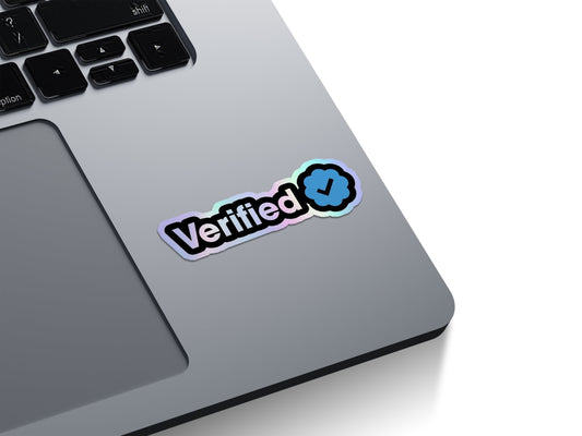 Verified Badge Holographic Stickers