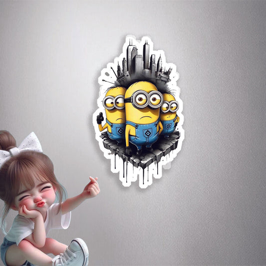 Minions Graffiti Premium Vinyl Stickers