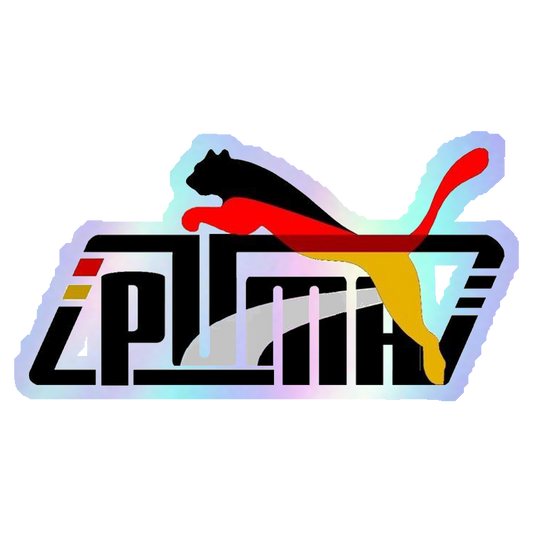 Puma Germany Flag Parody Holographic Stickers