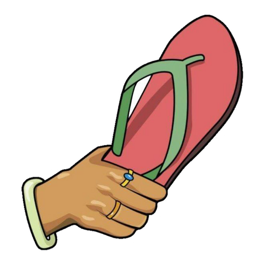 Flying Chappal Premium Vinyl Stickers