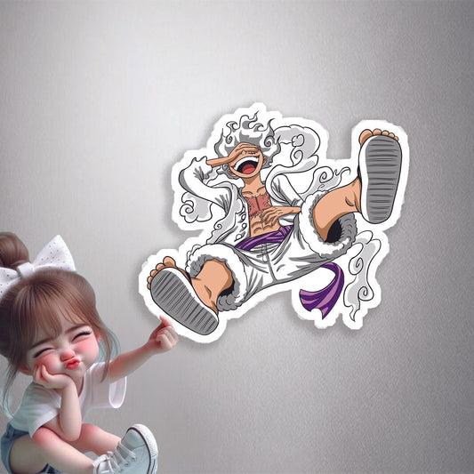 Monkey D. Luffy Gear 5 Laughing Premium Vinyl Stickers