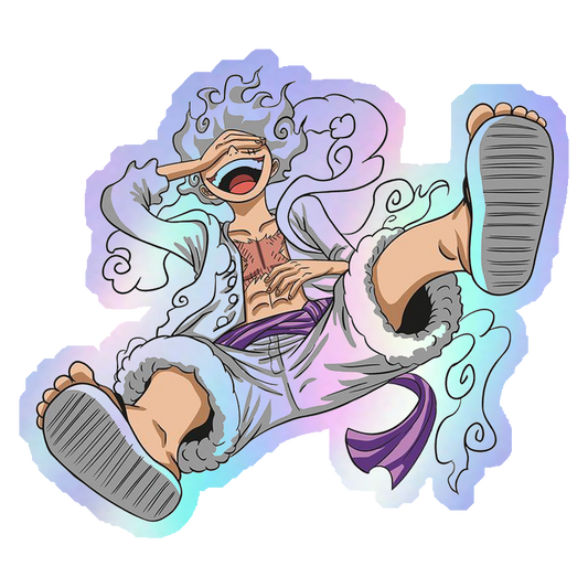 Monkey D. Luffy Gear 5 Laughing Holographic Stickers