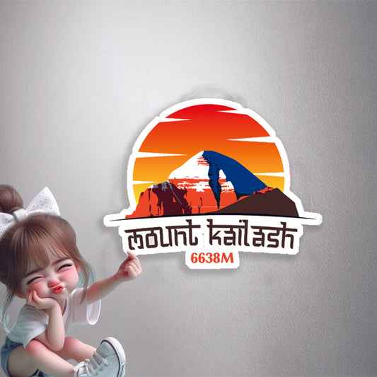 Mount Kailash Sunset Premium Vinyl Stickers