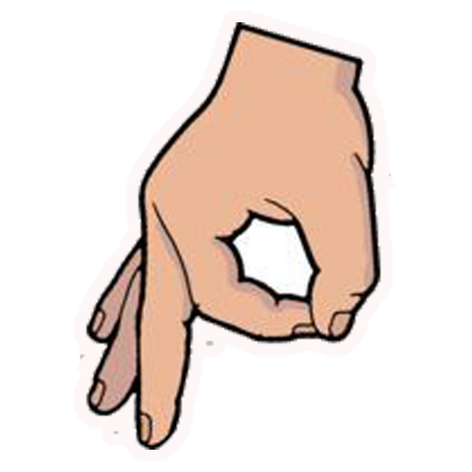 Circle Game Gesture Premium Vinyl Stickers