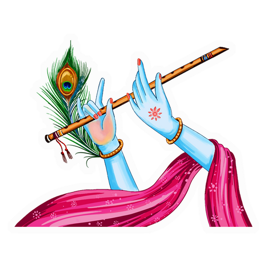 Krishna Flute Feather Premium Vinyl Stickers