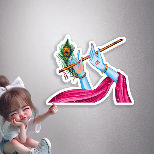 Krishna Flute Feather Premium Vinyl Stickers