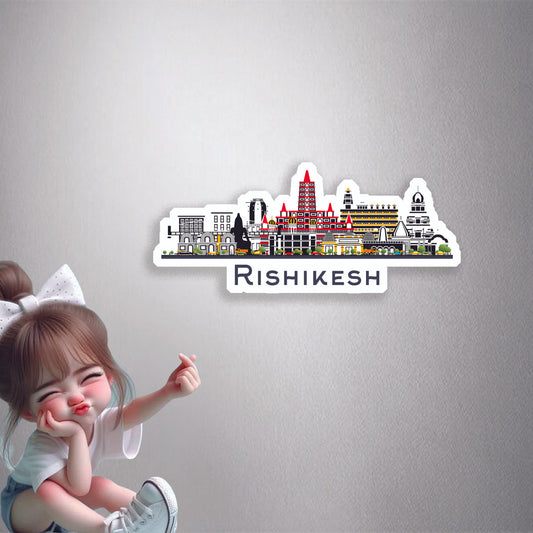 Rishikesh Skyline Premium Vinyl Stickers