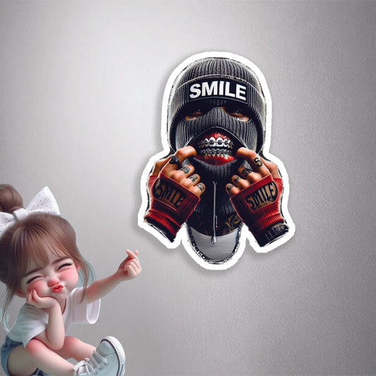 Smile Mask Braces Premium Vinyl Stickers