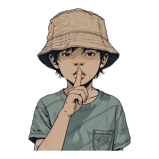 Shush Secret Boy Premium Vinyl Stickers