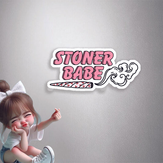 Stoner Babe Joint Premium Vinyl Stickers