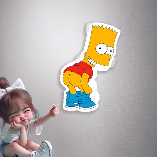 Bart Simpson Mooning Premium Vinyl Stickers