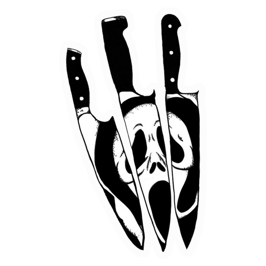 Scream Knives Horror Premium Vinyl Stickers