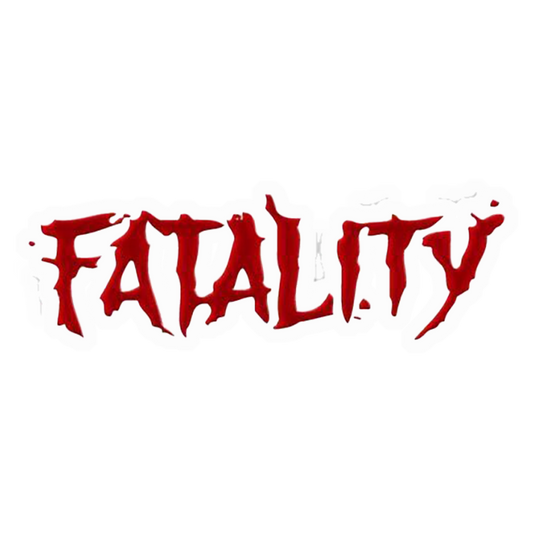 Fatality Blood Font Premium Vinyl Stickers