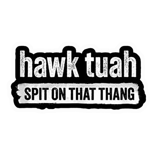 Hawk Tuah Slogan Premium Vinyl Stickers