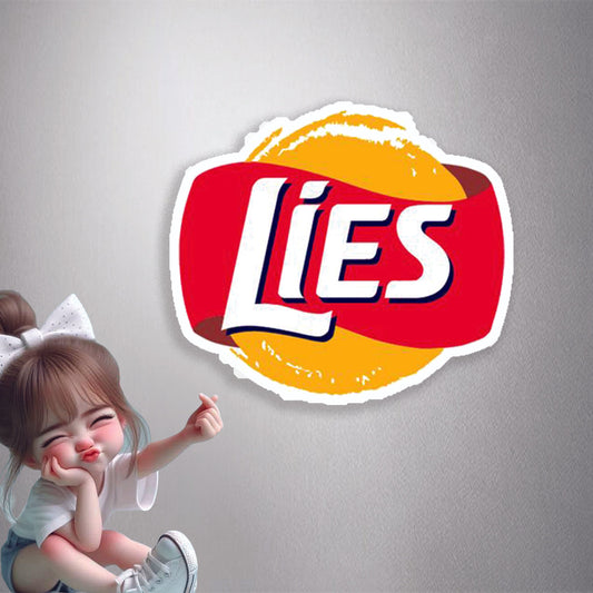 Lies Chips Parody Premium Vinyl Stickers