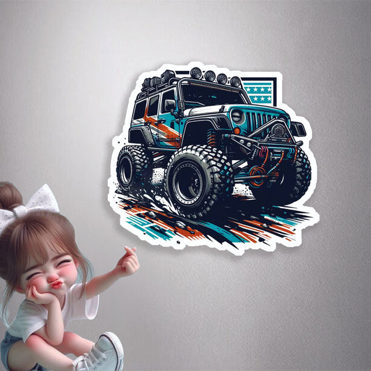 Custom Offroad Jeep Premium Vinyl Stickers