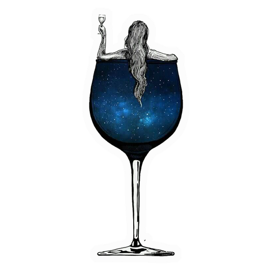 Galaxy Wine Bathtub Premium Vinyl Stickers