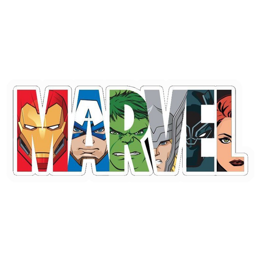 Marvel Heroes Logo Premium Vinyl Stickers