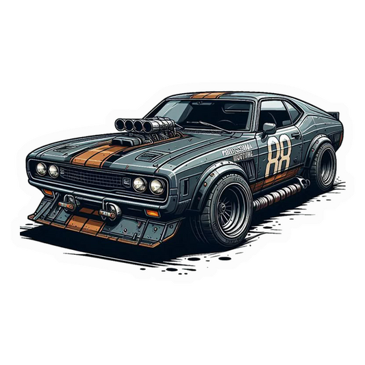 Mad Max Muscle Car Premium Vinyl Stickers