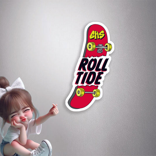 Roll Tide Skateboard Premium Vinyl Stickers