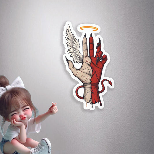 Angel Devil Balance Premium Vinyl Stickers