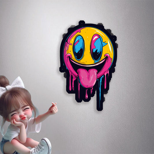 Melting Smiley Face Premium Vinyl Stickers