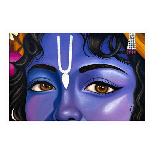 Krishna Divine Eyes Premium Vinyl Stickers