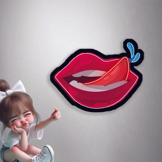 Lips Tongue Drip Premium Vinyl Stickers