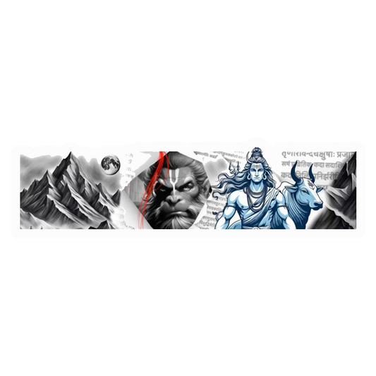 Shiva Hanuman Divine Premium Vinyl Stickers